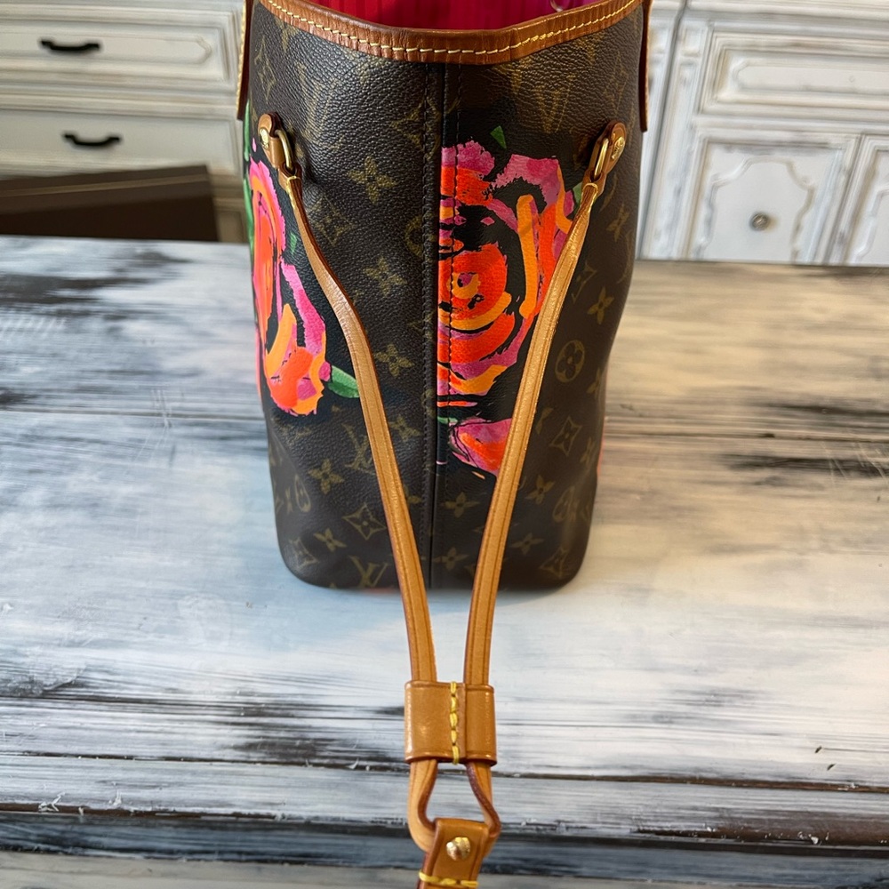 ‼️SOLD‼️Louis Vuitton Neverfull MM Monogram - Stephen Sprouse Rose - Picture 7 of 17